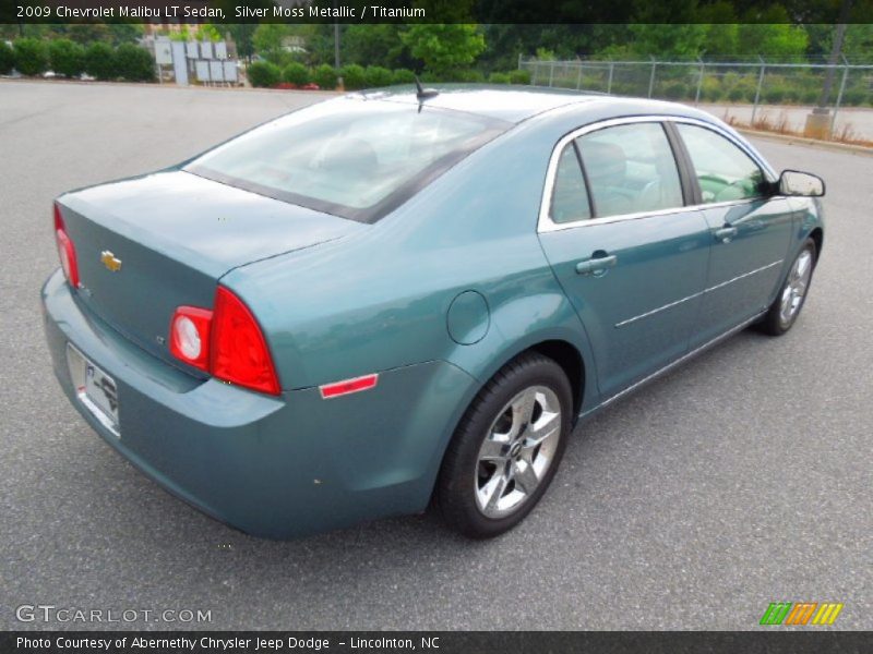 Silver Moss Metallic / Titanium 2009 Chevrolet Malibu LT Sedan