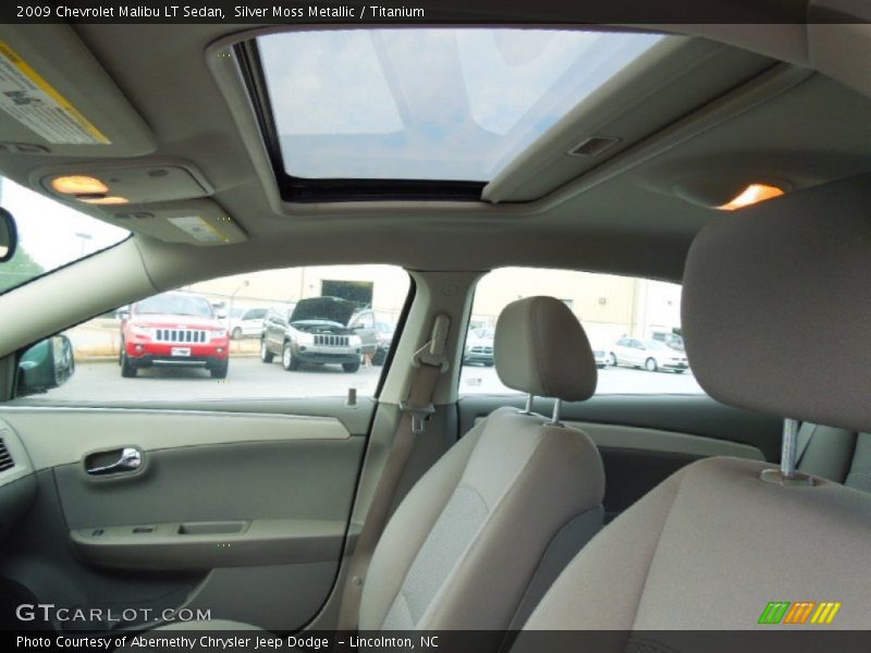 Silver Moss Metallic / Titanium 2009 Chevrolet Malibu LT Sedan