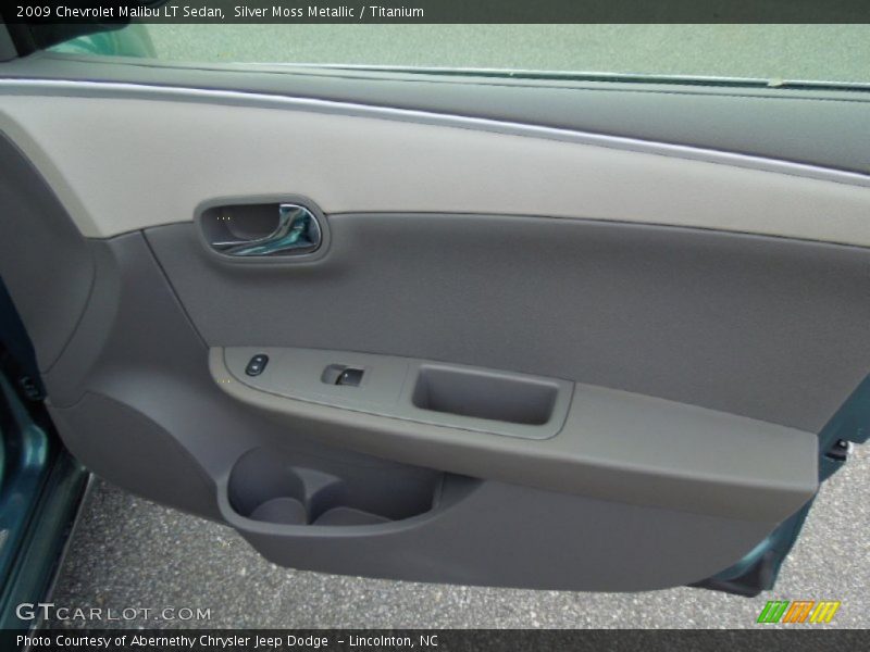 Silver Moss Metallic / Titanium 2009 Chevrolet Malibu LT Sedan