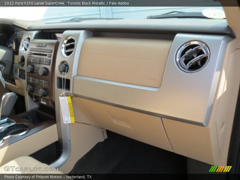 Tuxedo Black Metallic / Pale Adobe 2012 Ford F150 Lariat SuperCrew