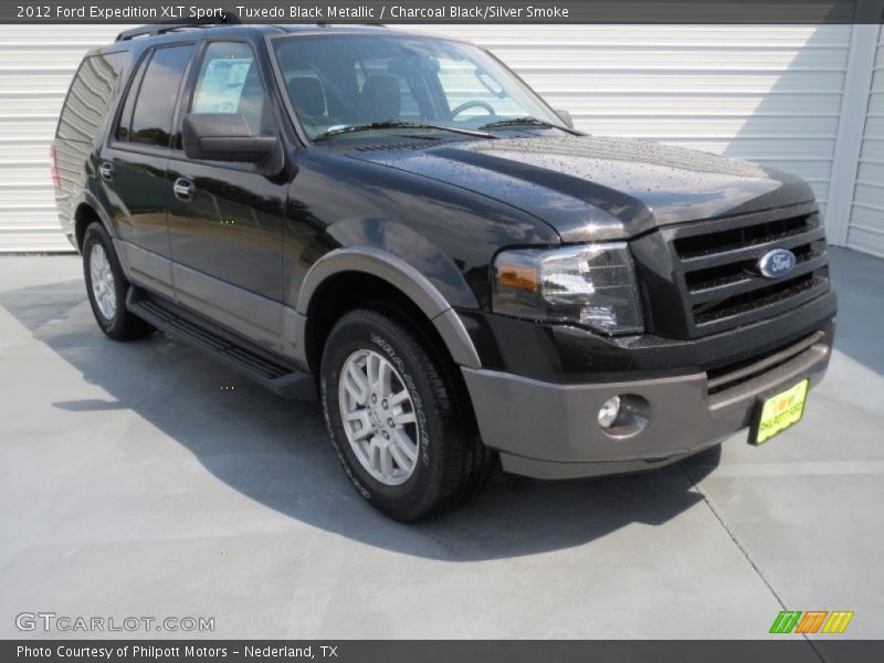 Tuxedo Black Metallic / Charcoal Black/Silver Smoke 2012 Ford Expedition XLT Sport