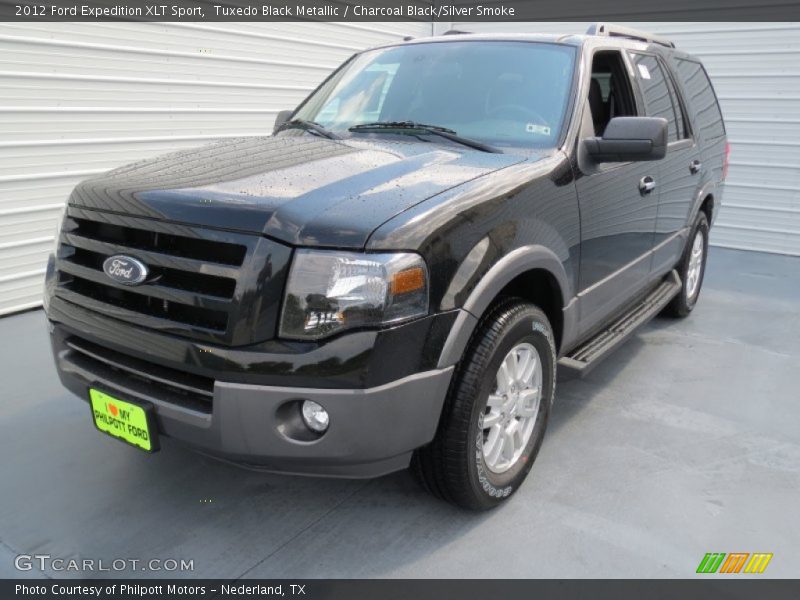 Tuxedo Black Metallic / Charcoal Black/Silver Smoke 2012 Ford Expedition XLT Sport