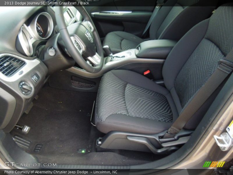 Storm Gray Pearl / Black 2013 Dodge Journey SE