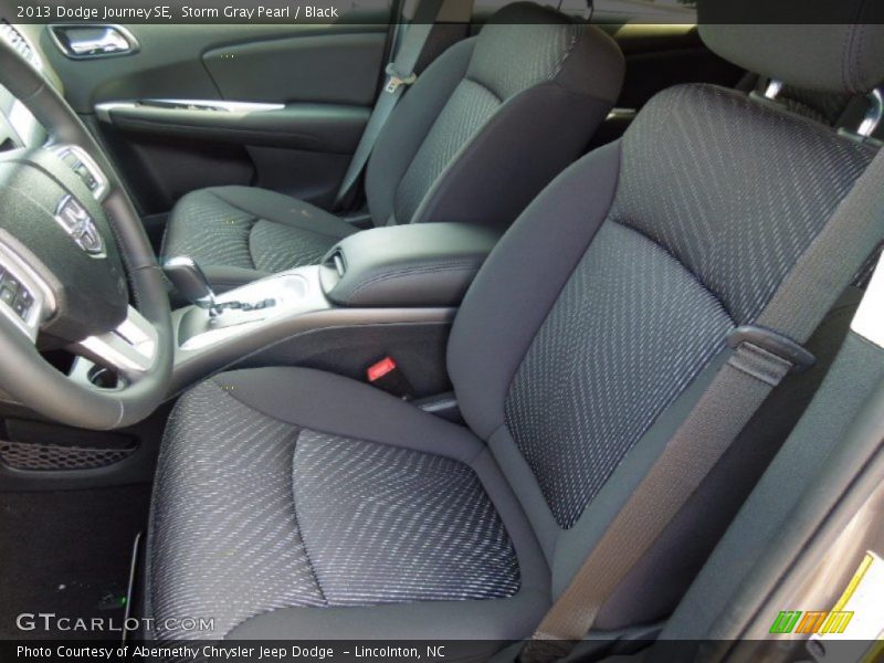 Storm Gray Pearl / Black 2013 Dodge Journey SE
