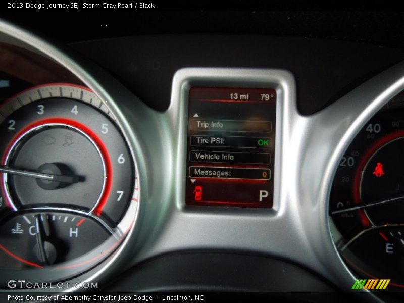 Storm Gray Pearl / Black 2013 Dodge Journey SE
