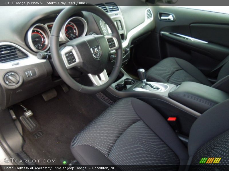 Storm Gray Pearl / Black 2013 Dodge Journey SE