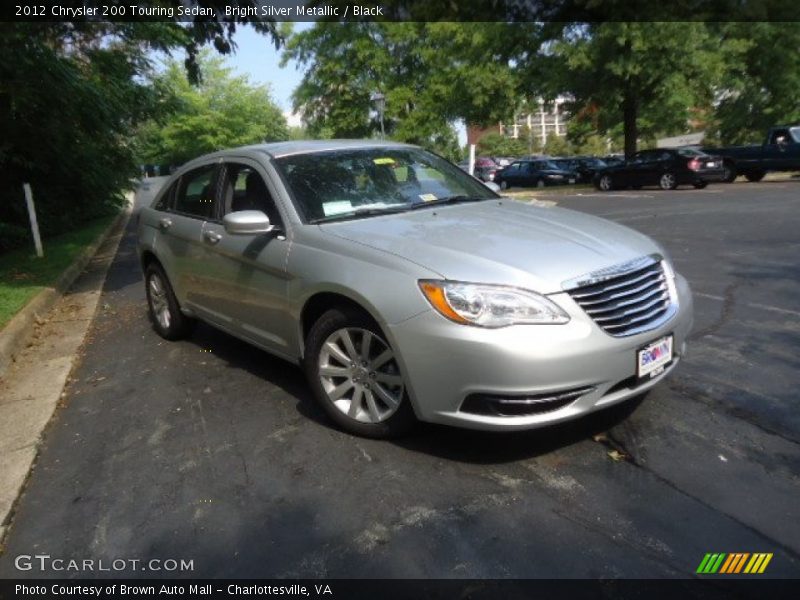 Bright Silver Metallic / Black 2012 Chrysler 200 Touring Sedan