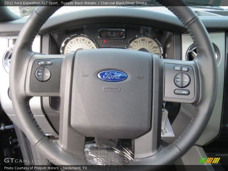 Tuxedo Black Metallic / Charcoal Black/Silver Smoke 2012 Ford Expedition XLT Sport