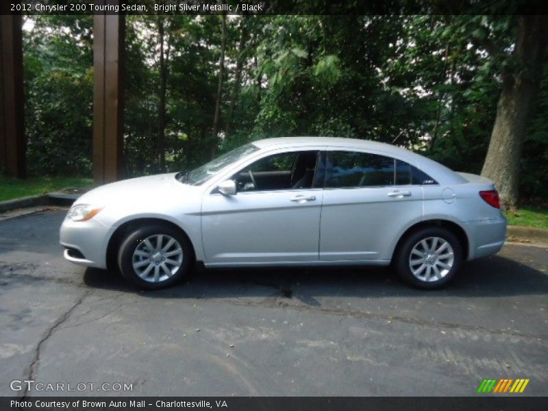 Bright Silver Metallic / Black 2012 Chrysler 200 Touring Sedan