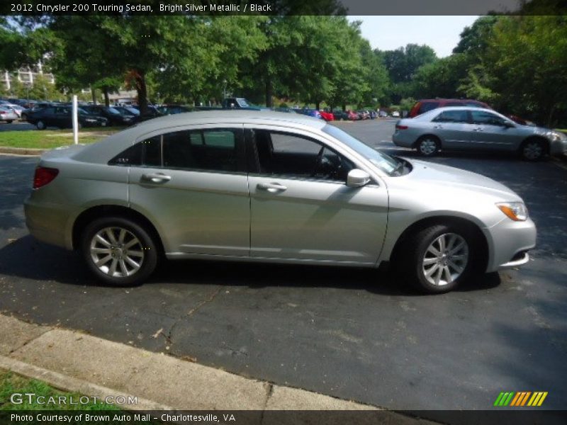 Bright Silver Metallic / Black 2012 Chrysler 200 Touring Sedan