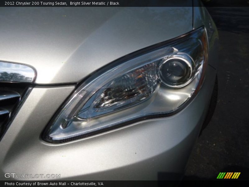 Bright Silver Metallic / Black 2012 Chrysler 200 Touring Sedan