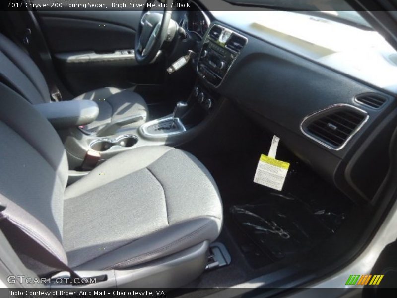 Bright Silver Metallic / Black 2012 Chrysler 200 Touring Sedan