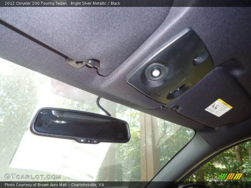 Bright Silver Metallic / Black 2012 Chrysler 200 Touring Sedan