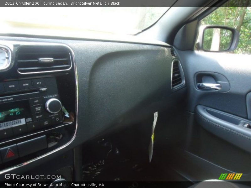 Bright Silver Metallic / Black 2012 Chrysler 200 Touring Sedan