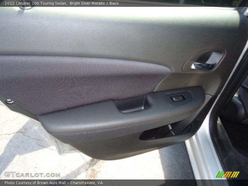Bright Silver Metallic / Black 2012 Chrysler 200 Touring Sedan