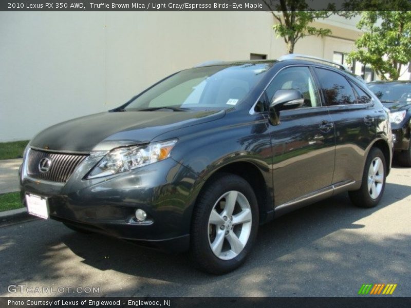 Truffle Brown Mica / Light Gray/Espresso Birds-Eye Maple 2010 Lexus RX 350 AWD