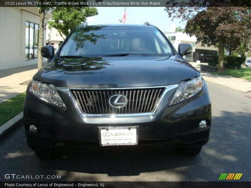 Truffle Brown Mica / Light Gray/Espresso Birds-Eye Maple 2010 Lexus RX 350 AWD
