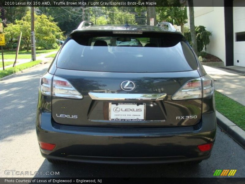 Truffle Brown Mica / Light Gray/Espresso Birds-Eye Maple 2010 Lexus RX 350 AWD
