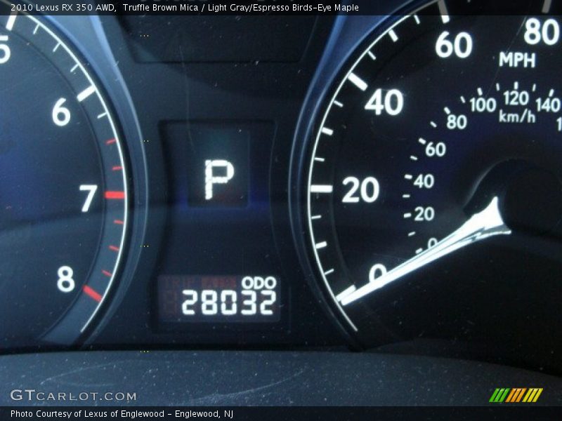 Truffle Brown Mica / Light Gray/Espresso Birds-Eye Maple 2010 Lexus RX 350 AWD