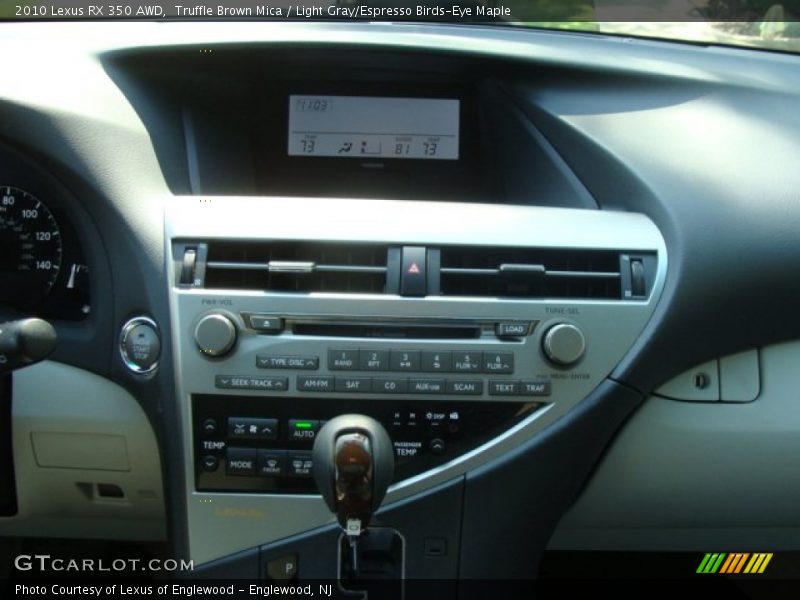 Truffle Brown Mica / Light Gray/Espresso Birds-Eye Maple 2010 Lexus RX 350 AWD