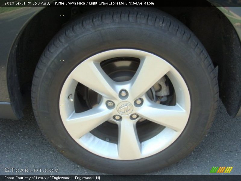 Truffle Brown Mica / Light Gray/Espresso Birds-Eye Maple 2010 Lexus RX 350 AWD