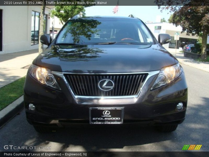 Truffle Brown Mica / Black/Brown Walnut 2010 Lexus RX 350 AWD