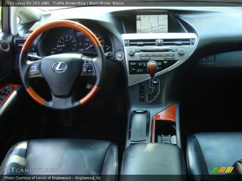 Truffle Brown Mica / Black/Brown Walnut 2010 Lexus RX 350 AWD