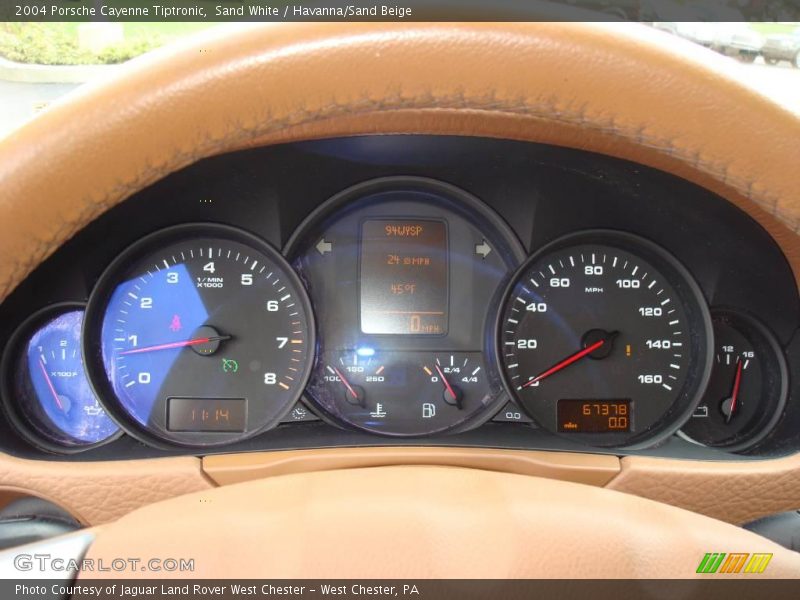 Sand White / Havanna/Sand Beige 2004 Porsche Cayenne Tiptronic