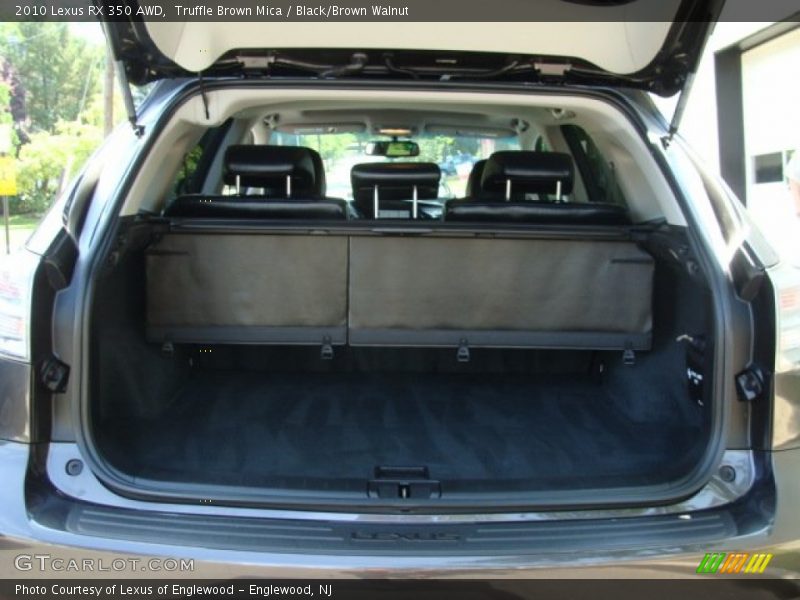 Truffle Brown Mica / Black/Brown Walnut 2010 Lexus RX 350 AWD