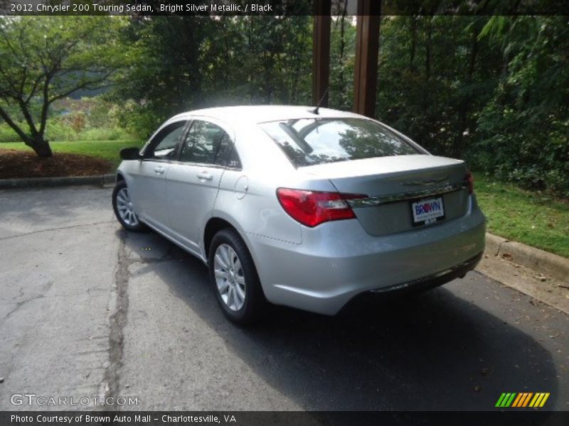 Bright Silver Metallic / Black 2012 Chrysler 200 Touring Sedan