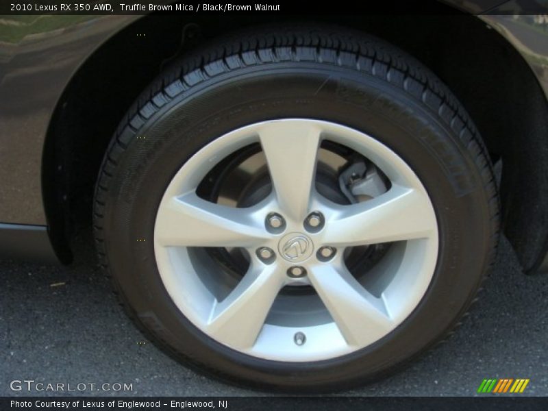 Truffle Brown Mica / Black/Brown Walnut 2010 Lexus RX 350 AWD