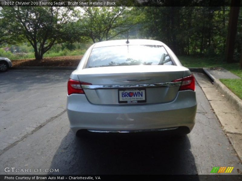 Bright Silver Metallic / Black 2012 Chrysler 200 Touring Sedan