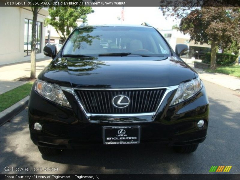 Obsidian Black / Parchment/Brown Walnut 2010 Lexus RX 350 AWD