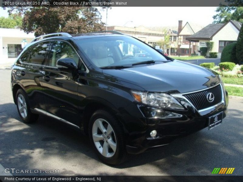 Obsidian Black / Parchment/Brown Walnut 2010 Lexus RX 350 AWD