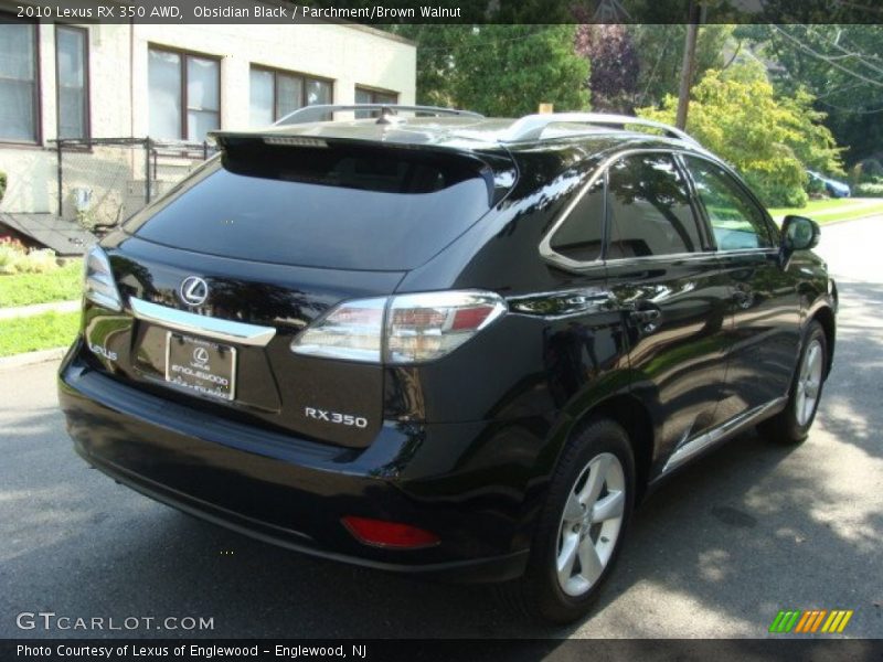 Obsidian Black / Parchment/Brown Walnut 2010 Lexus RX 350 AWD