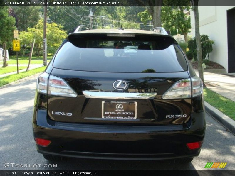Obsidian Black / Parchment/Brown Walnut 2010 Lexus RX 350 AWD