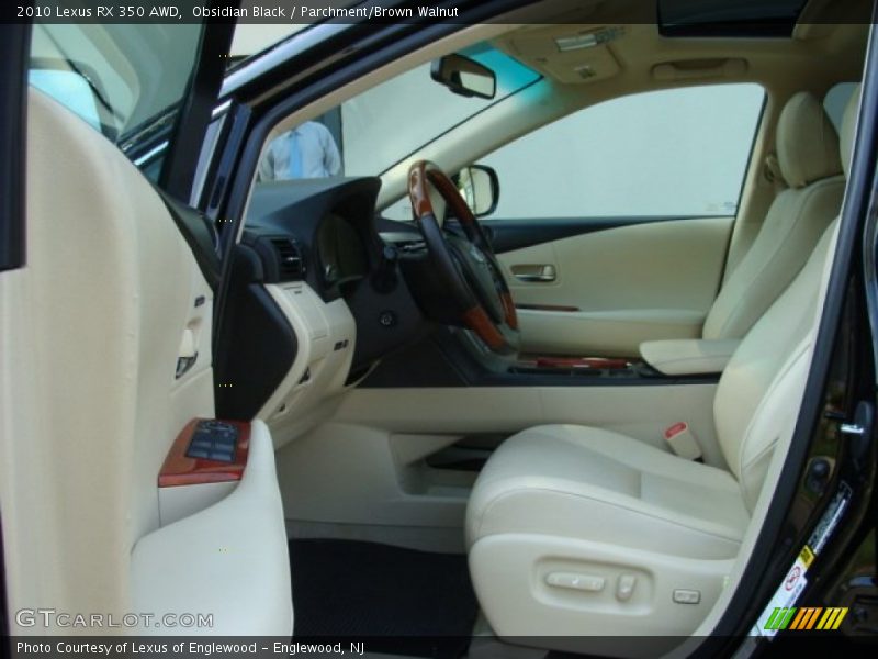 Obsidian Black / Parchment/Brown Walnut 2010 Lexus RX 350 AWD