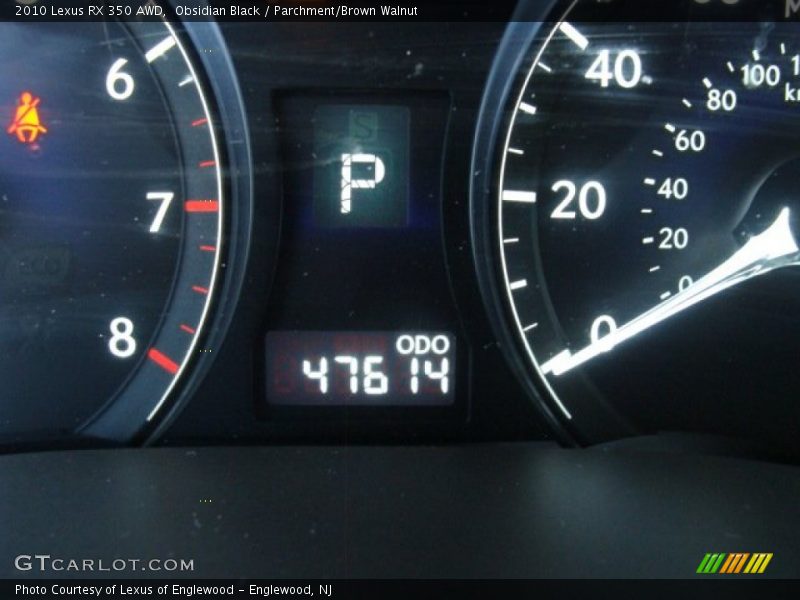 Obsidian Black / Parchment/Brown Walnut 2010 Lexus RX 350 AWD