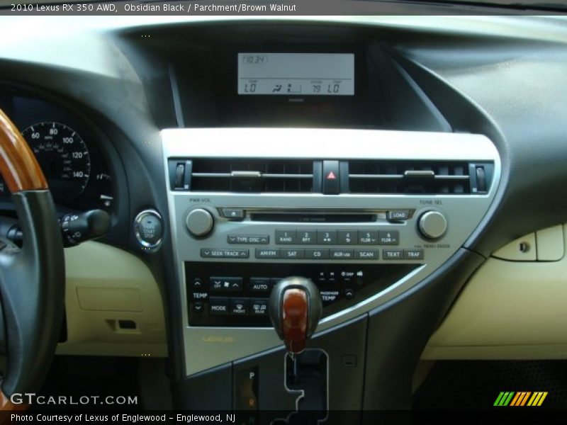 Obsidian Black / Parchment/Brown Walnut 2010 Lexus RX 350 AWD