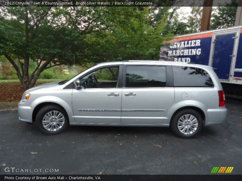 Bright Silver Metallic / Black/Light Graystone 2012 Chrysler Town & Country Limited
