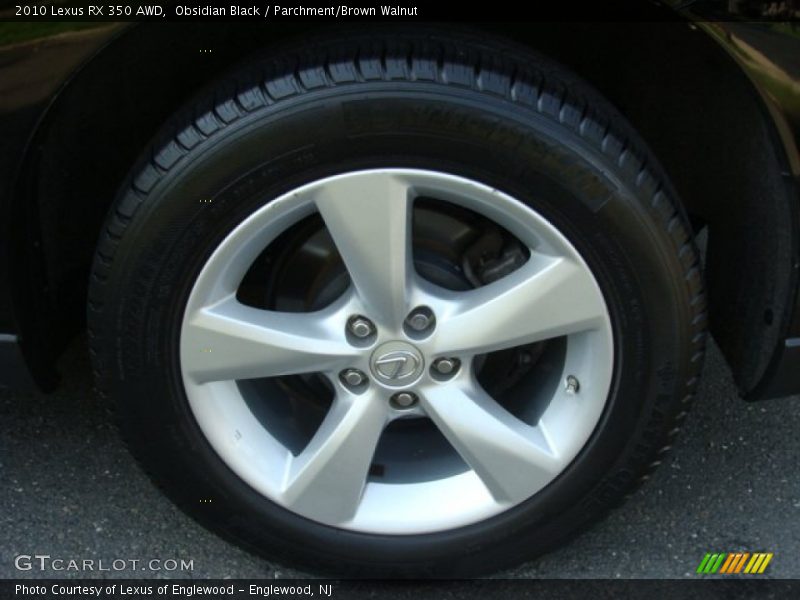 Obsidian Black / Parchment/Brown Walnut 2010 Lexus RX 350 AWD