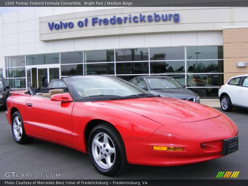 Bright Red / Medium Beige 1995 Pontiac Firebird Formula Convertible