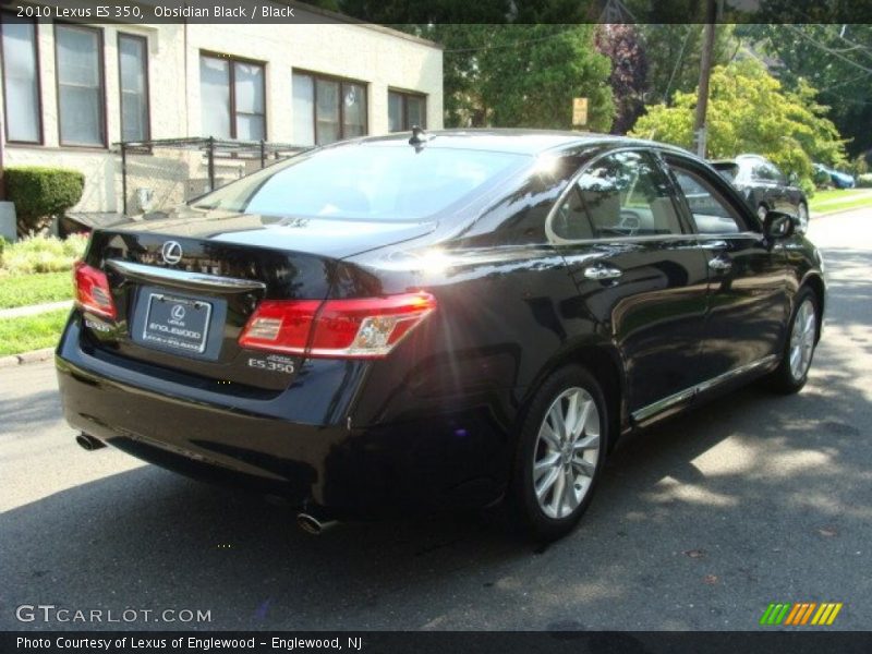 Obsidian Black / Black 2010 Lexus ES 350