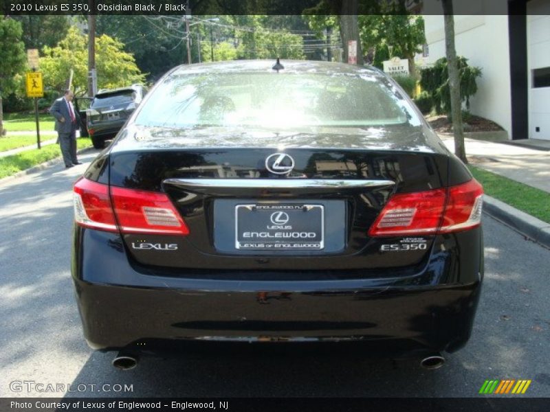 Obsidian Black / Black 2010 Lexus ES 350