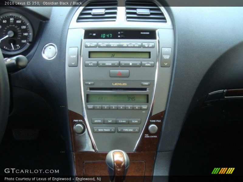 Obsidian Black / Black 2010 Lexus ES 350