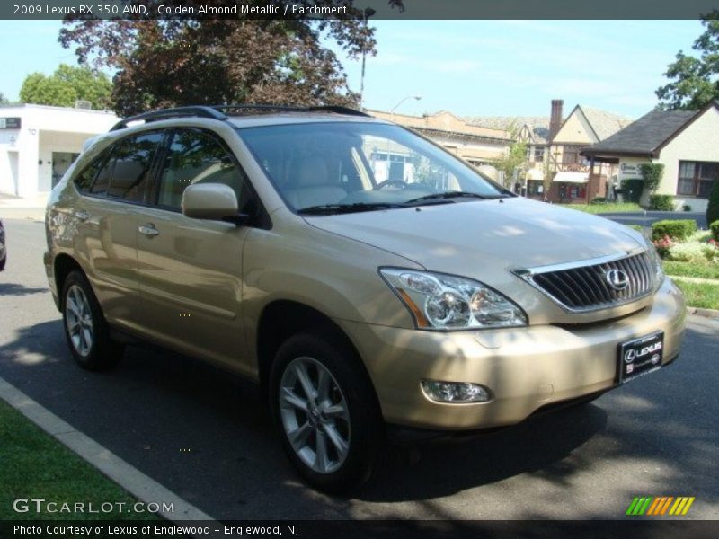 Golden Almond Metallic / Parchment 2009 Lexus RX 350 AWD