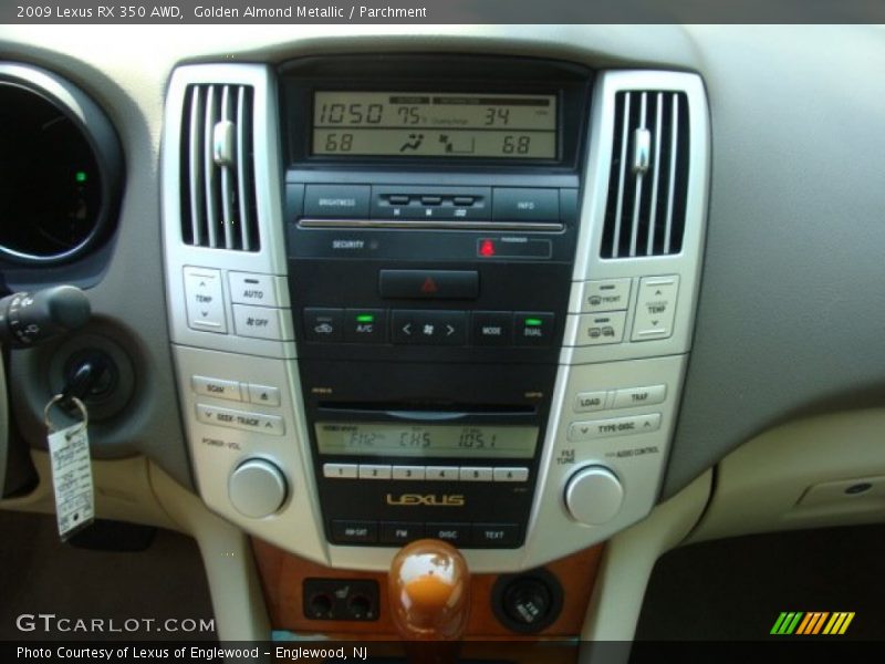 Golden Almond Metallic / Parchment 2009 Lexus RX 350 AWD