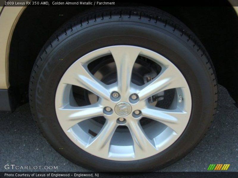 Golden Almond Metallic / Parchment 2009 Lexus RX 350 AWD