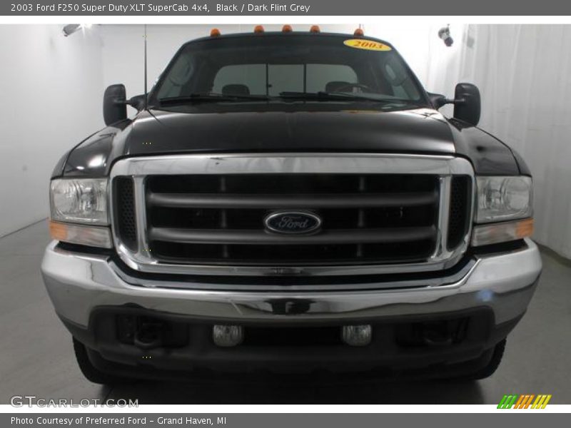 Black / Dark Flint Grey 2003 Ford F250 Super Duty XLT SuperCab 4x4
