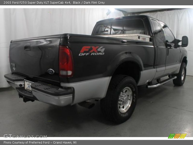 Black / Dark Flint Grey 2003 Ford F250 Super Duty XLT SuperCab 4x4